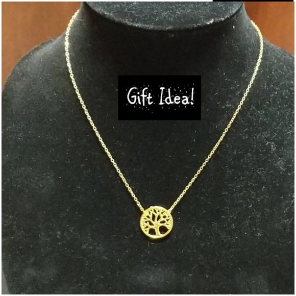 unknown (Judaica item) Jewelry - Mazel Toy Tree of Life Charm on Chain Judaica